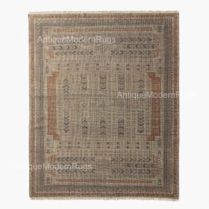 Saffioti Hand-Knotted Warm White New Zealand Wool Rug Swatch 12"x12"