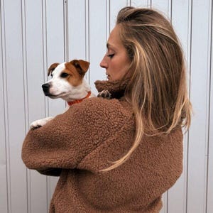 Women's teddy merino wool jacket