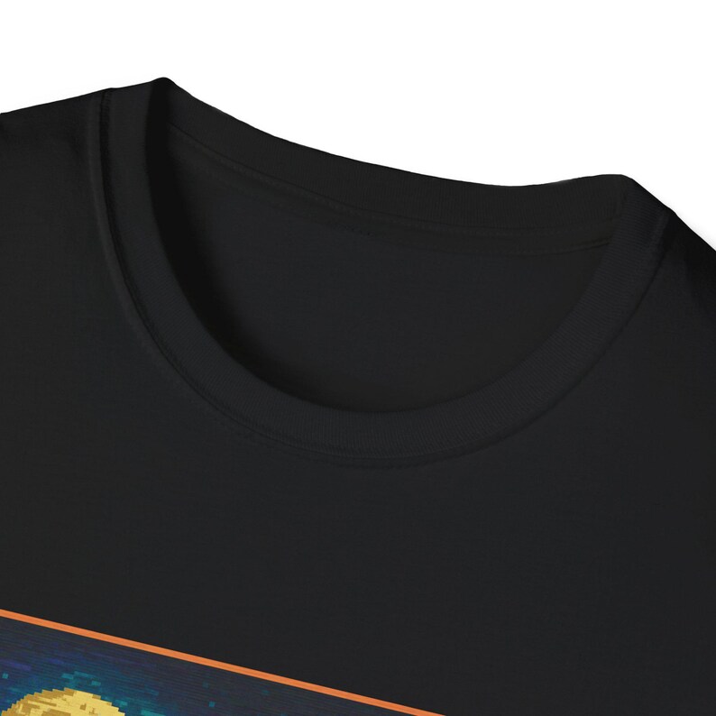 Pixel Art Ghost Halloween T-Shirt, Witch Hat Ghost and Pumpkin, Japanese Retro Game Tee image 4