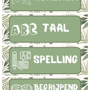 Tagesablauf, Karten, Tagesablaufkarten, Whiteboard, Planung, Planungstafel, Schule, Blätter, Natur, Wald, grün