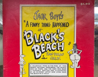 RARE First Edition Copy of Jack Boyd's A Funny Thing Happened at Black's Beach in San Diego Calif, Comic Book, Graphic Novel, 1976