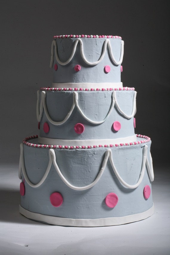 Items similar to Large Paper Mache Cake on Etsy