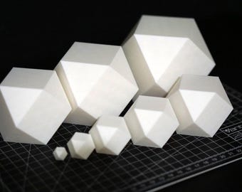 Blank Cuboctahedron / Archimedean Solid / 2 - 20 cm