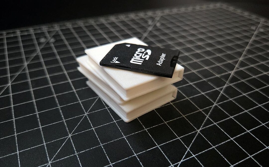 Microsd Card Shape 2x Blank Mini Book Shaped Sdcard / Microsd Storage Case Holder - Etsy