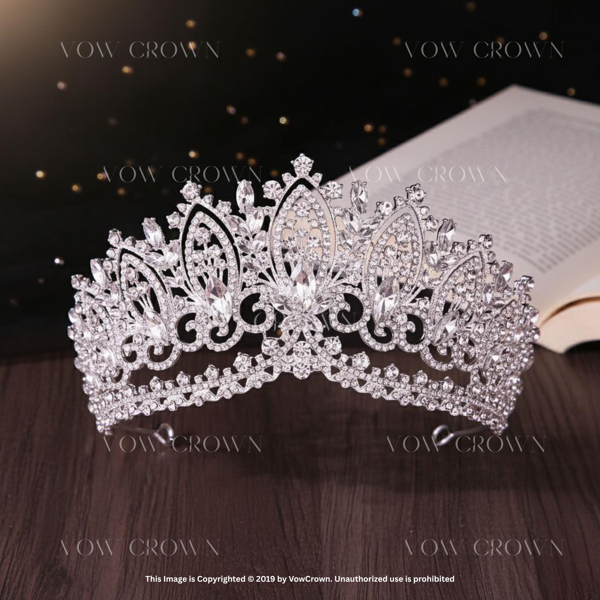 Handmade Rose Quartz Crystal Tiara: Pink Gemstone Princess Crown