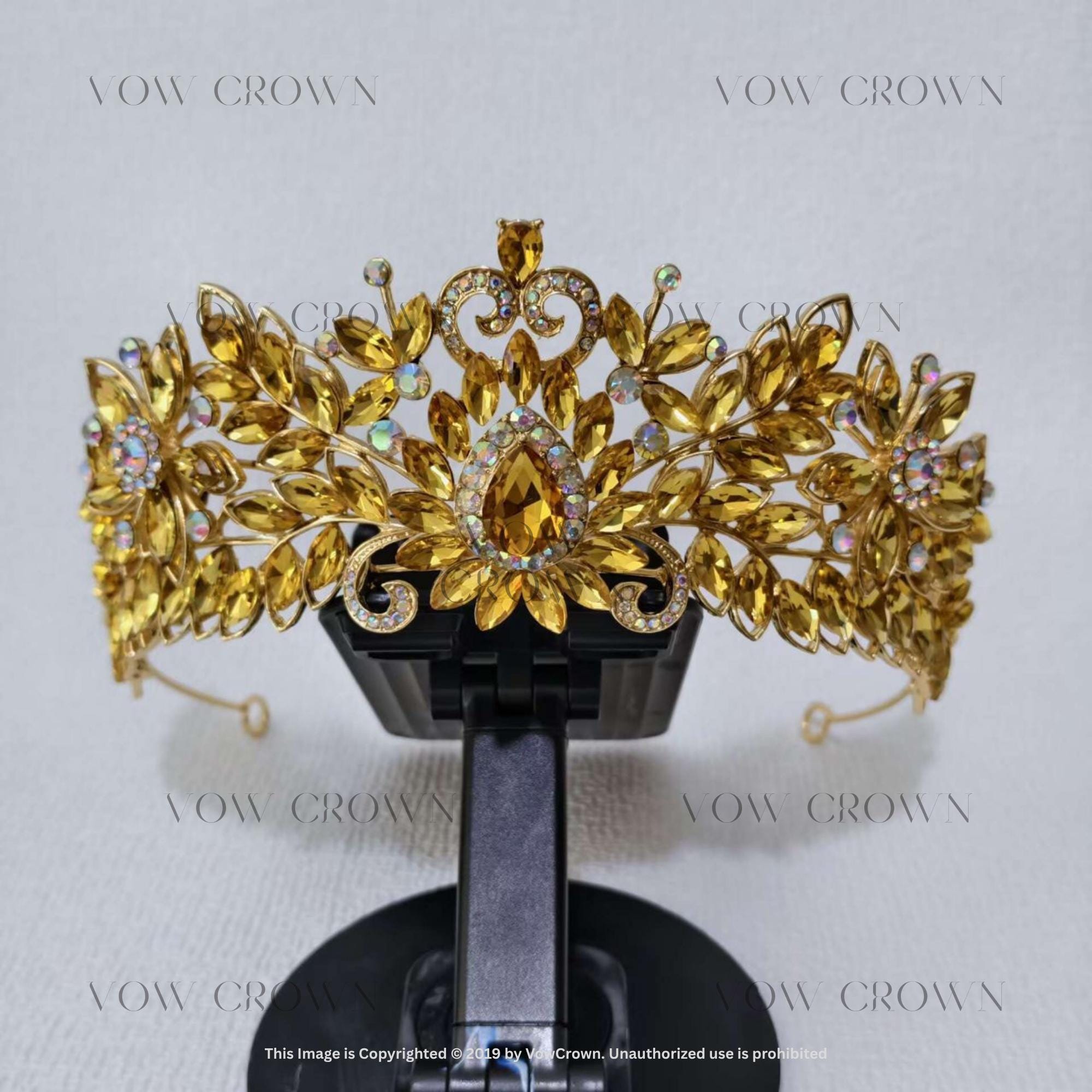 Amber Crystal Tiara - Etsy