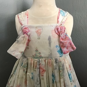 Girls Handmade Paris dress