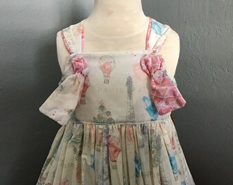 Girls Handmade Paris dress