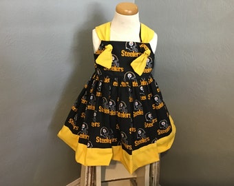 Girls handmade Pittsburgh Steelers dress size 3t