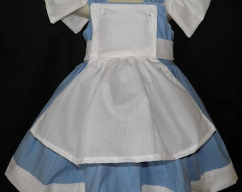 Alice in Wonderland Boutique Dress Halloween Costume Size 2T 3T 4T 5 6