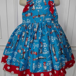 The Cat in the Hat Dr. Seuss Boutique Dress Size 2T 3T 4T 5 6