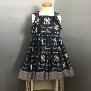 Girls NewYork Yankees  handmade dress.