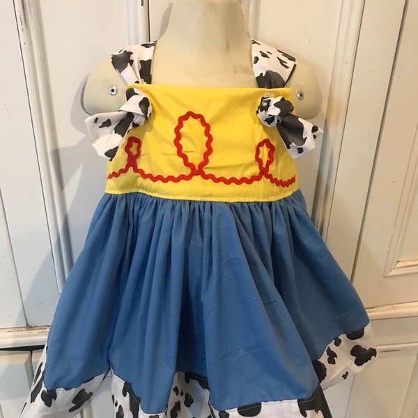 Toy Story Jessie Costume Dress Size 2T 3T 4T 5 6 Boutique Knot