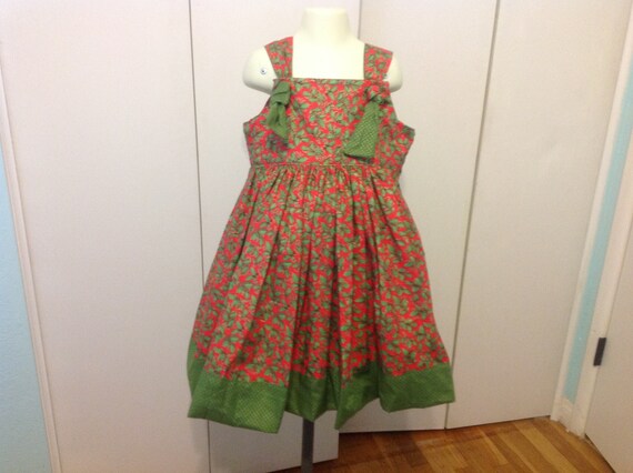 green and red christmas dress