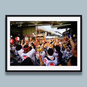 Set of 5, Osaka Matsuri, Osaka Festival, Osaka Tenmangu Shrine, Osaka Digital art, Japan Wall art, Osaka Digital Print, instant download