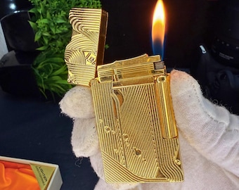 Encendedor recargable de lujo Sanji Gold: un regalo coleccionable premium para él
