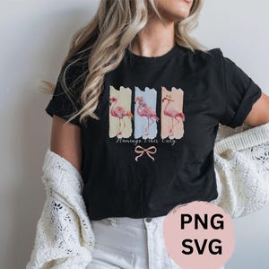 Flamingo Vibes Only Sublimation Design | Flamingo PNG SVG Clipart | Cute Summer Flamingo Shirt Design for Cricut, Silhouette