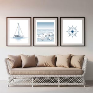 Wall Art Set, Coastal Wall Art 3 Prints,Summer Wall Art Coastal, Beach Wall Art Set,Seaside Wall Art,Beachy Wall Art,3 Piece Beach House Art