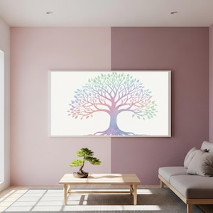 Tree of Life Watercolor Art Print: Calming Zen Decor