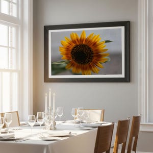 Sunflower Photo Wall Art: Botanical Print for Nature Lovers (Digital Download)