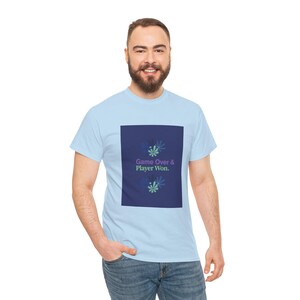 Game Over & Player Won Unisex Heavy Cotton Tee, Fun Gamer Shirt, Casual Wear, Perfect Gift for Gamers, Game Night Favorite, Video Game [...]