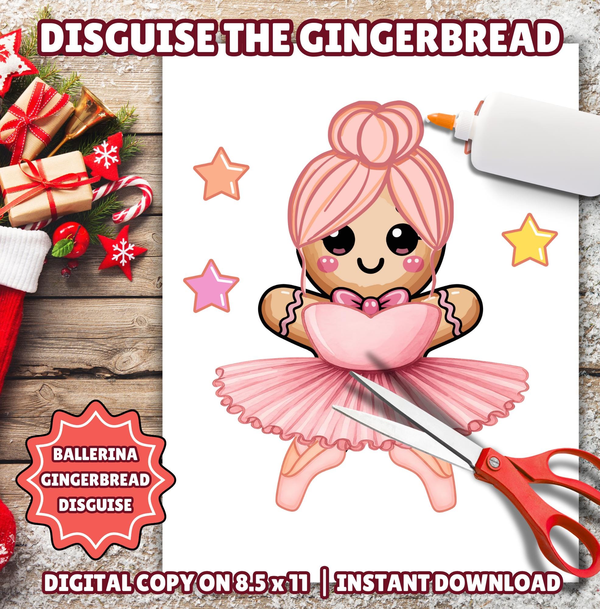 Disguise a Gingerbread Man as a Ballerina, Ballet Dancer Gingerbread…
