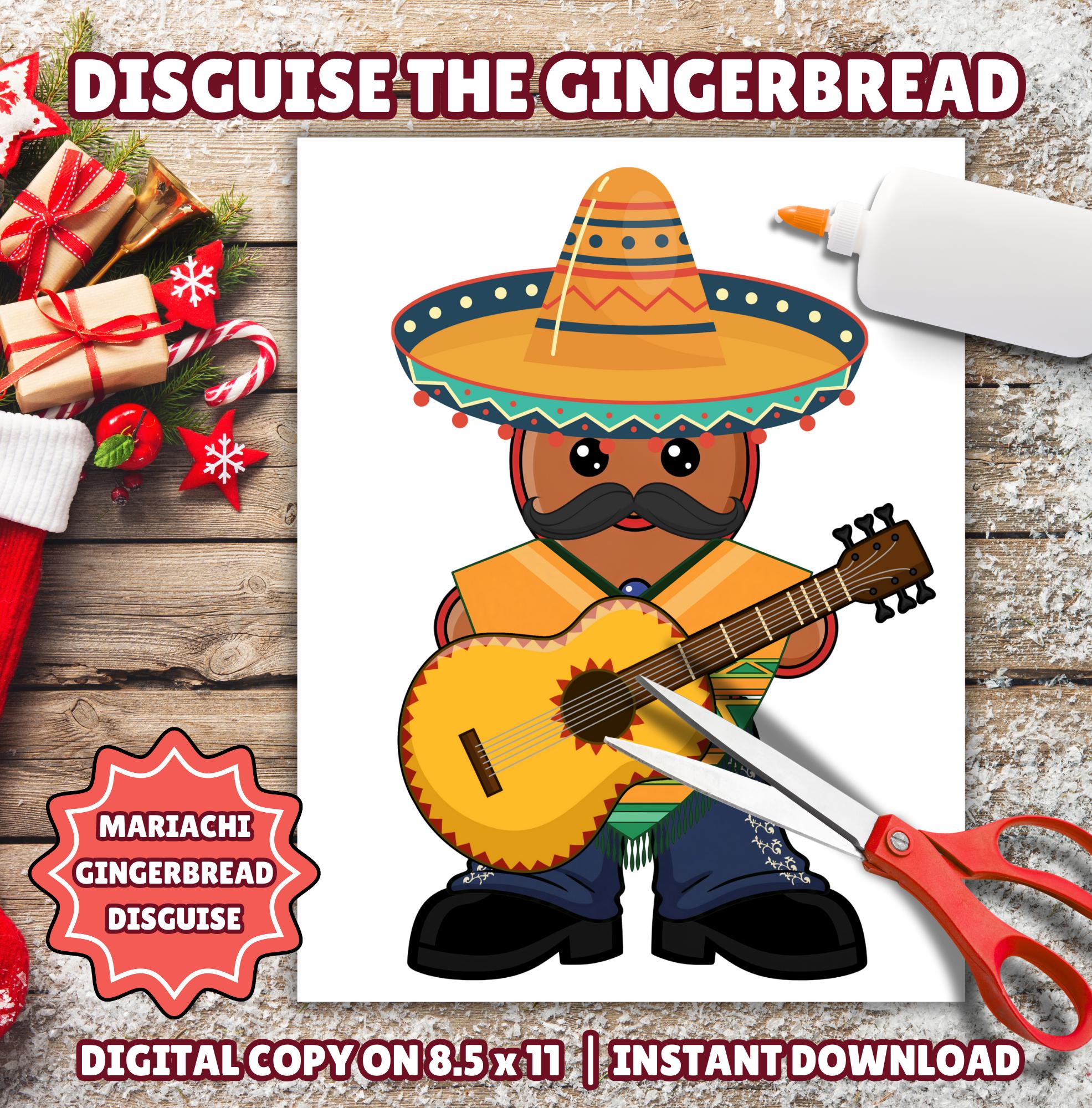 Disguise a Gingerbread Man Mariachi, Mexican Gingerbread Disguise,…