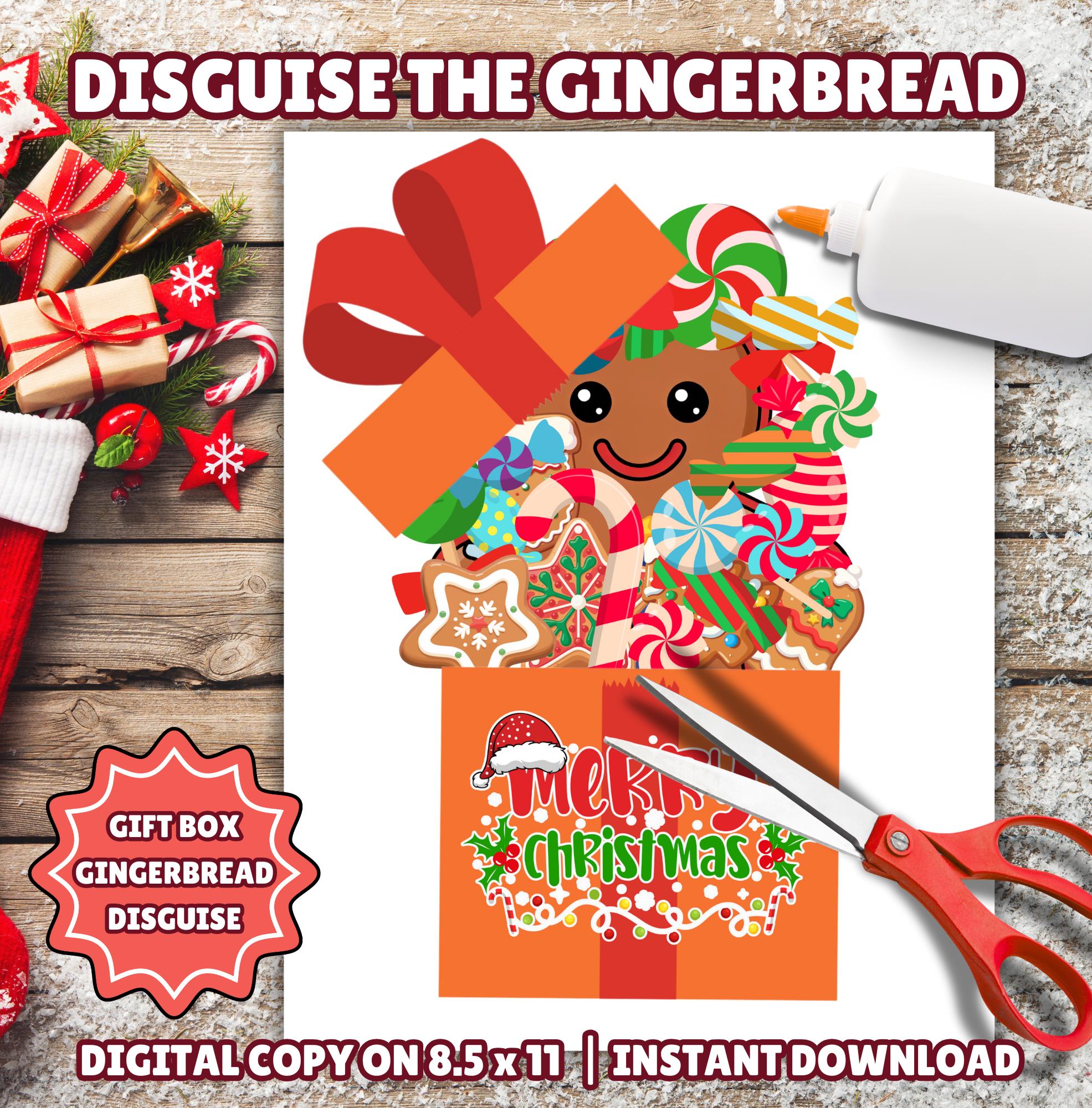 Disguise a Gingerbread Man into a Gift Box, Candy Gingerbread…