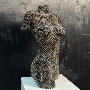 Original Steel Sculpture Female Body, Contemporary Sculpture for Luxury Home Decor, Modern Welded Metal Sculpture, Industrial Art