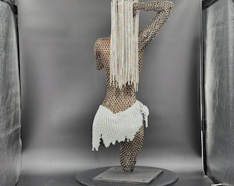 Handmade Metal Welded Sculpture, Female Body Wall Hanging, Original Art, Sculpture Fashion Designers, Sculpture Collectibles, Modern Decor