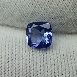 Natural Tanzanite Cushion, Blue Tanzanite Cushion Cut, Loose Tanzanite Cushion Stone, Faceted Tanzanite Cushion Stone 1Carat.