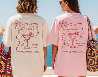 Cheers Before The Veil Shirt, Personalized Bachelorette Party Shirt Bridesmaid Matching Tee, Coastal Weekend Shirt, Custom Bridal Party Gift