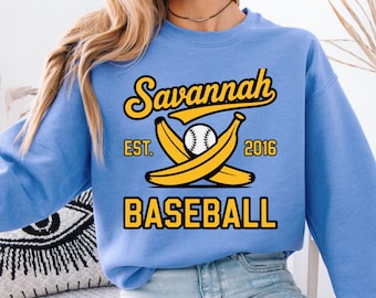 Retro Savannah Bananas Baseball Sweatshirt: Vintage Sports Jumper