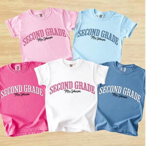 Personalized Teacher Shirt, Second Grade Teacher Shirt, 2nd Grade Teacher Shirt, 2nd Grade Teacher Tee, Back to School Shirt, Teacher Tee