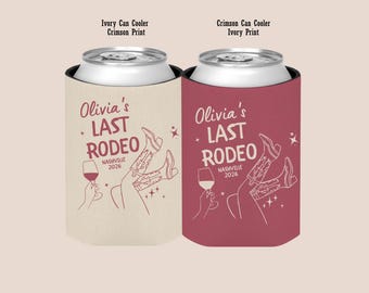 Porta-latas personalizado para despedida de solteira "Último Rodeio", lembrancinhas para festa de despedida de solteira com tema country, capa para bebida com bota de caubói, presente para noiva no último rodeio, porta-latas personalizado 2026