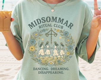 Midsommar Ritual Club Tee: Retro Folk Festival Shirt
