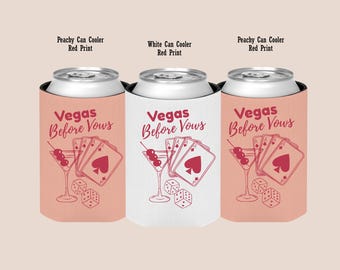 Vegas Before Vows Can Cooler: Bachelorette Party Favor, Girls Trip Drink Sleeve