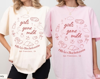 Girls Gone Mild Bachelorette Shirt: Custom Cotton Pajama Party Tee
