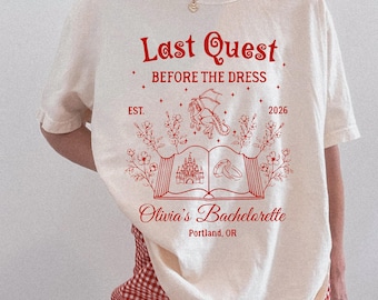 Last Quest Before the Dress-shirt, fantasy-T-shirt vrijgezellenfeest, drakenbruid ronde hals, sweater sprookjesachtige bruiloft
