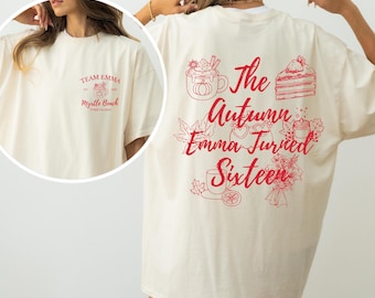 Custom Autumn Birthday Shirt: Fall Party Matching Tee