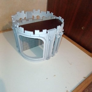 Playmobil Arched column wall with stair and roof Playmobil steck system castle,burg,castilo