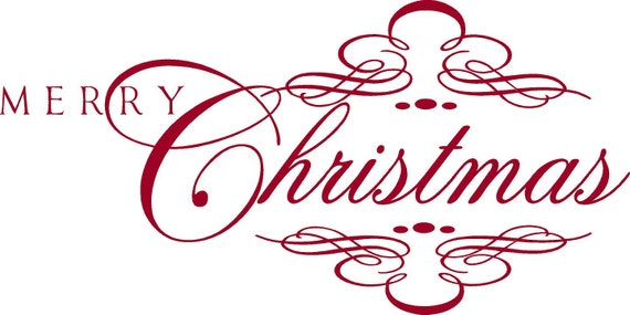 Items similar to Merry christmas holiday Vinyl Lettering wall words graphics Home decor