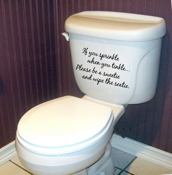 IF YOU SPRINKLE Bathroom Vinyl Wall Art Decal Decor Words Lettering