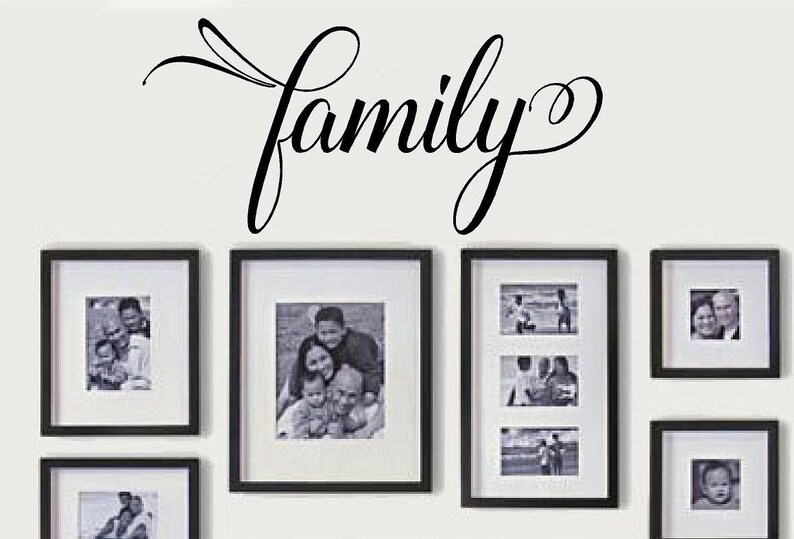 Family Picture Wall Decal Memories Vinyl Lettering Wall Decals Etsy