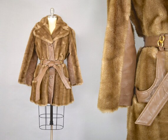 Faux Fur Wrap Coat