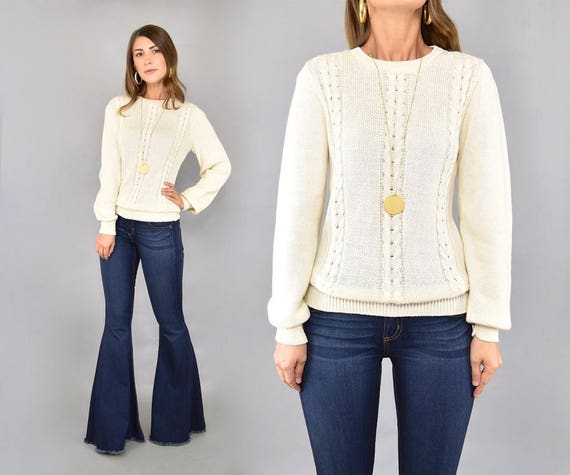 70's Cable Knit Sweater
