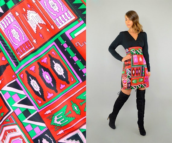 60's Southwestern Mod Dress