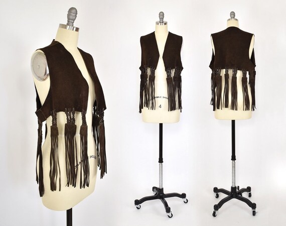 70's Chocolate Suede Vest