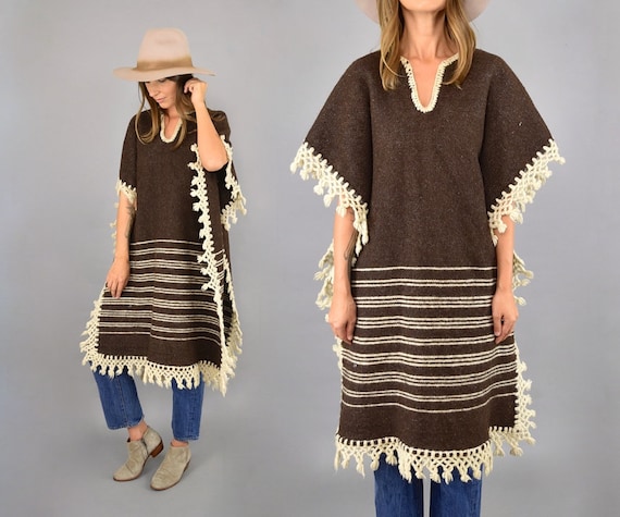 70's Mexican Wool Poncho