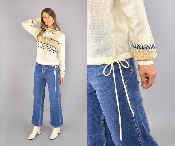 60's Tie Waist Sweater